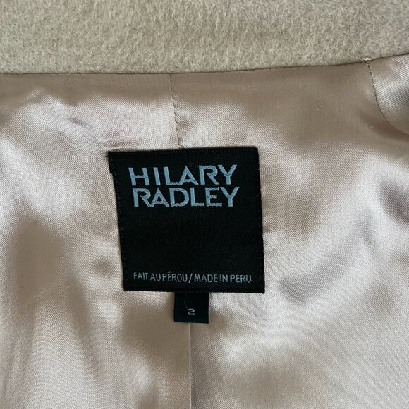 Hilary Radley Wool/Alpaca Coat in bone color size 2 - Picture 3 of 5